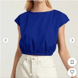 Everlane The Bubble Top in Blue size Small. New with tag